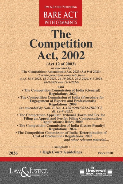 Competition Act, 2002 (as amended by Act 9 of 2023) with allied Rules and Regulations